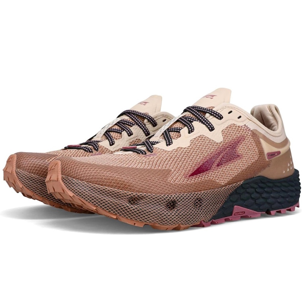 Altra Tan and Black Athletic Shoes with Rugged Design and Robust Traction